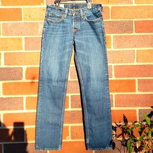Hollister button fly blue jeans 28/30